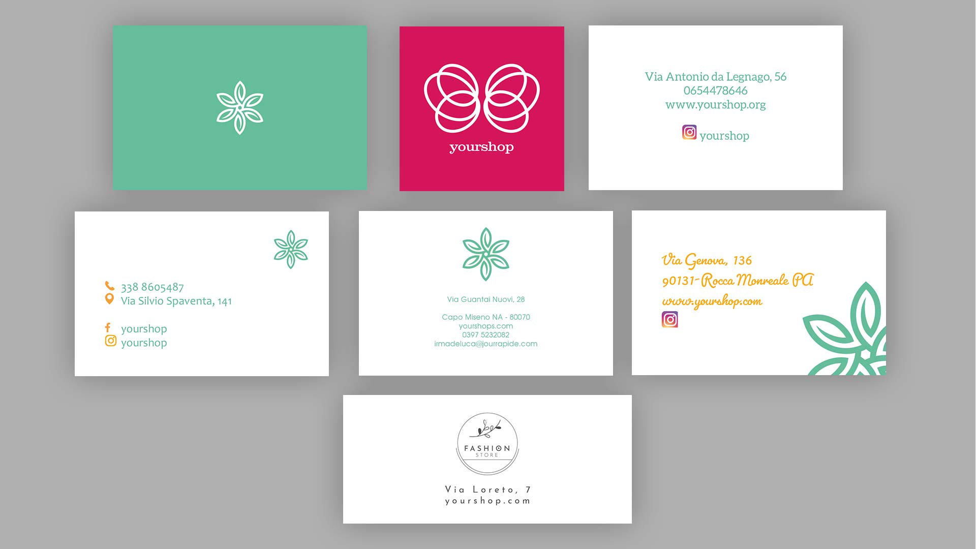 Template Biglietti per Negozi alt text